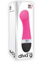 Adam And Eve Diva G Pink Silicone Vibrator Waterproof Pink 6 Inch